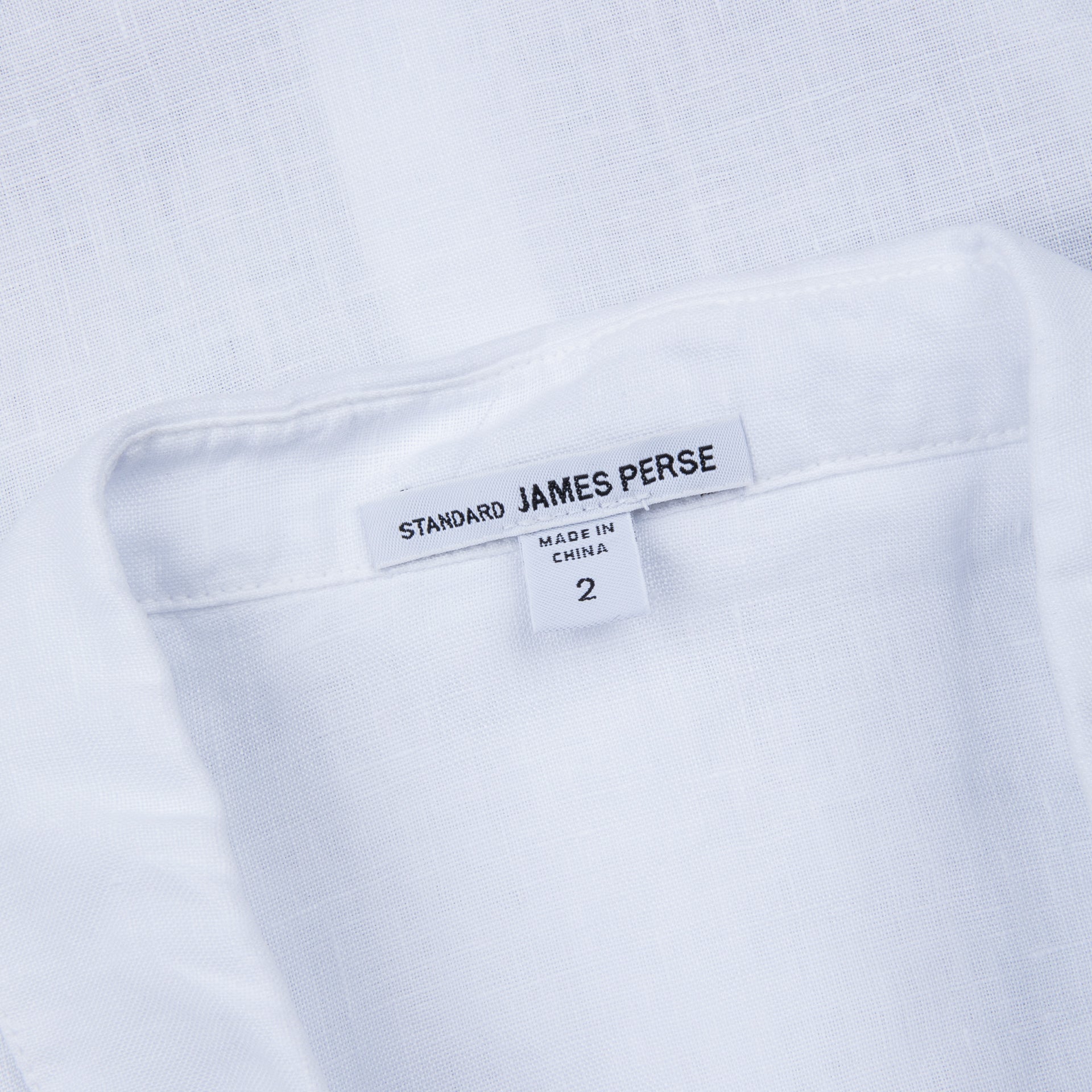 James Perse Classic Linen shirt white