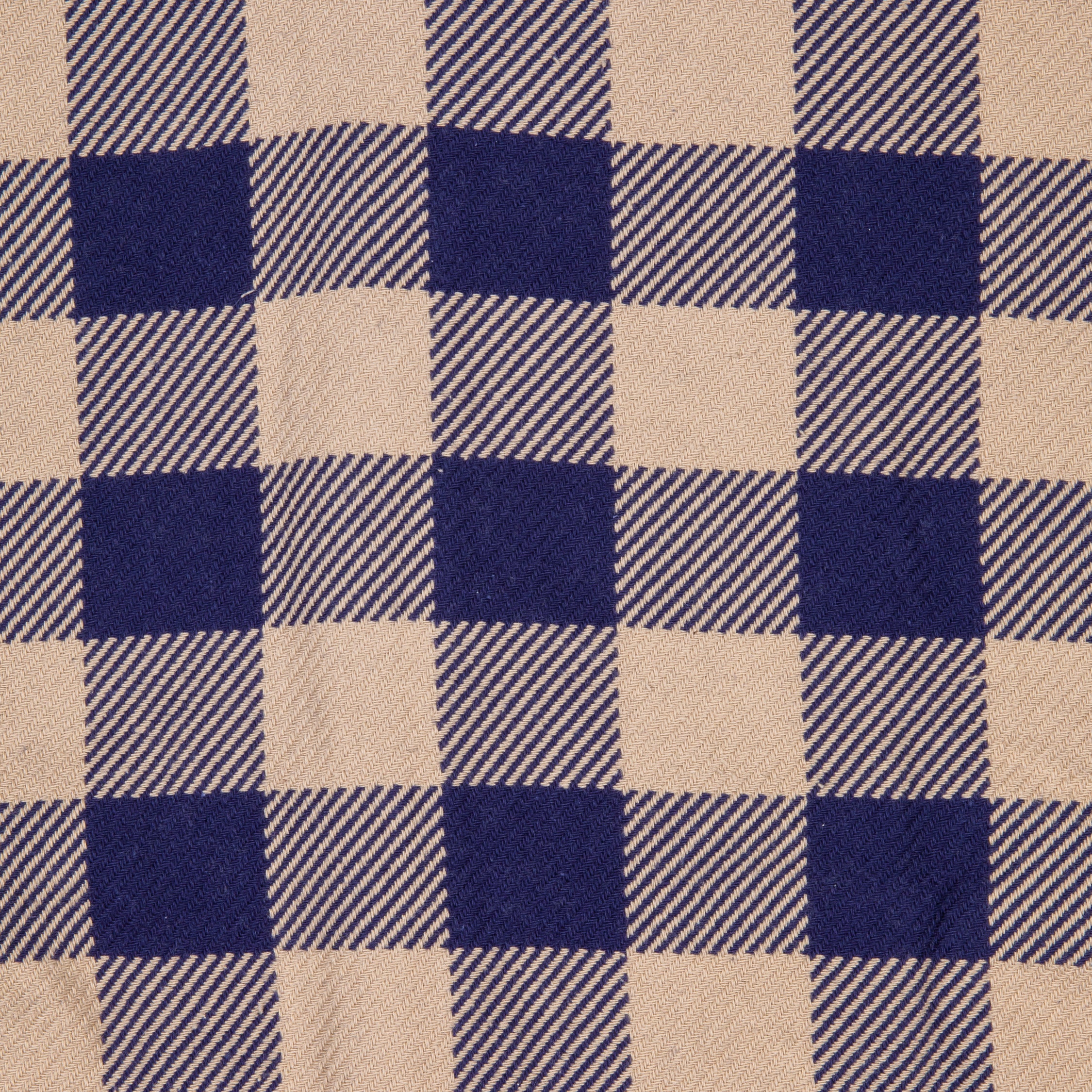 The Real McCoy&#39;s 8HU Buffalo Check Flannel Shirt Beige - Blue