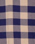 The Real McCoy's 8HU Buffalo Check Flannel Shirt Beige - Blue