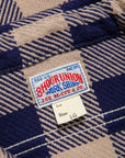 The Real McCoy's 8HU Buffalo Check Flannel Shirt Beige - Blue