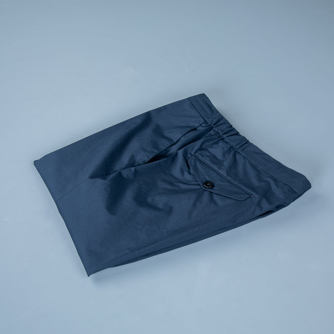 Incotex Model 64 Popelino Drawstring Pants Blu Scuro
