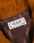 The Real McCoy's Corduroy Open Collar Shirt Mustard