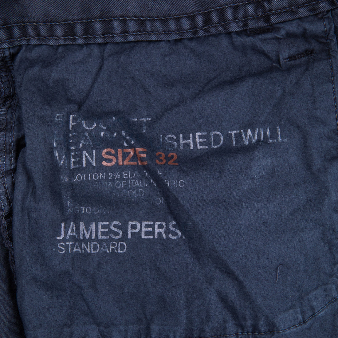 James Perse 5-Pocket Brushed Twill Magma