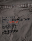 James Perse 5-Pocket Brushed Twill Greystone