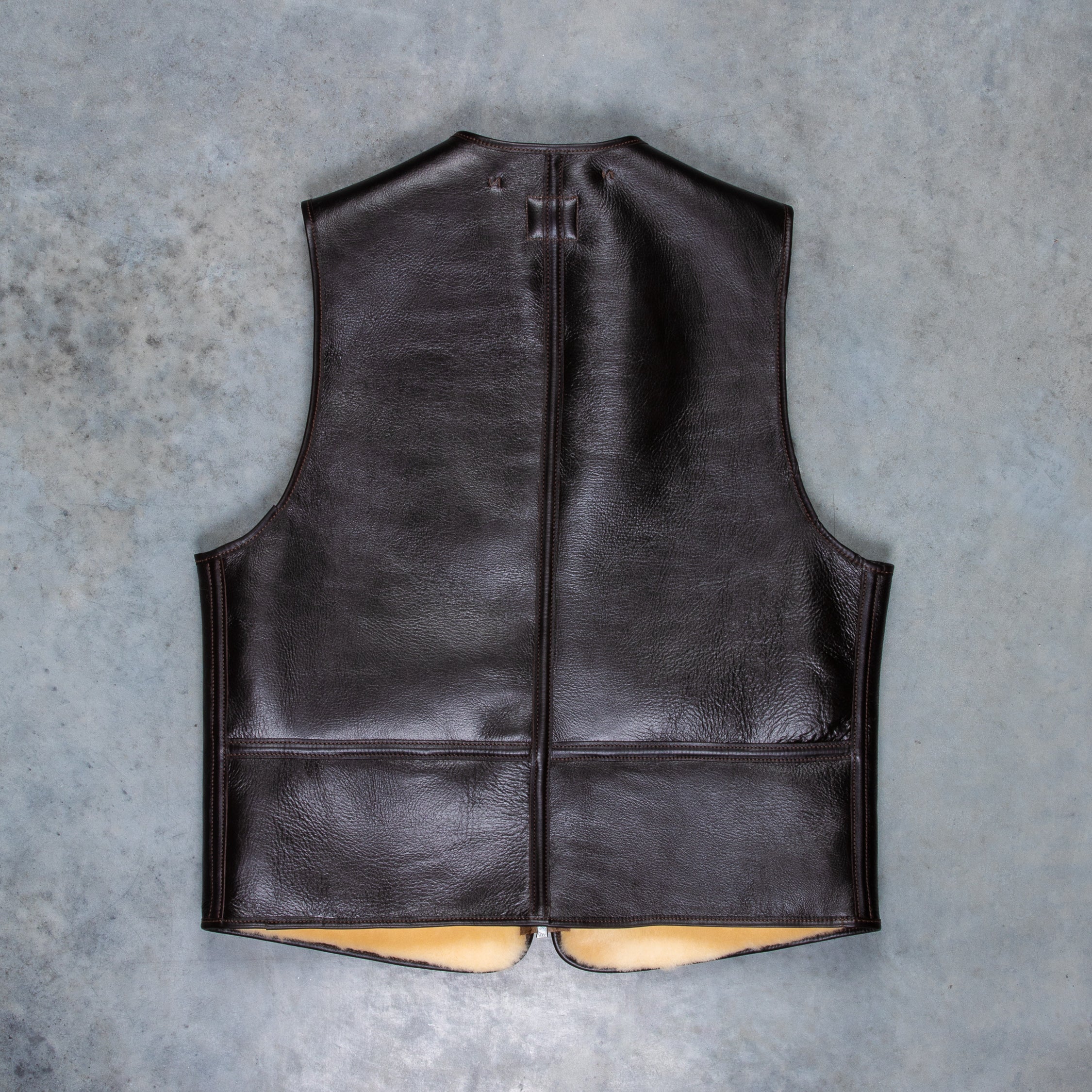 The Real McCoy&#39;s Type C-3 Vest MFG. Co Seal Brown