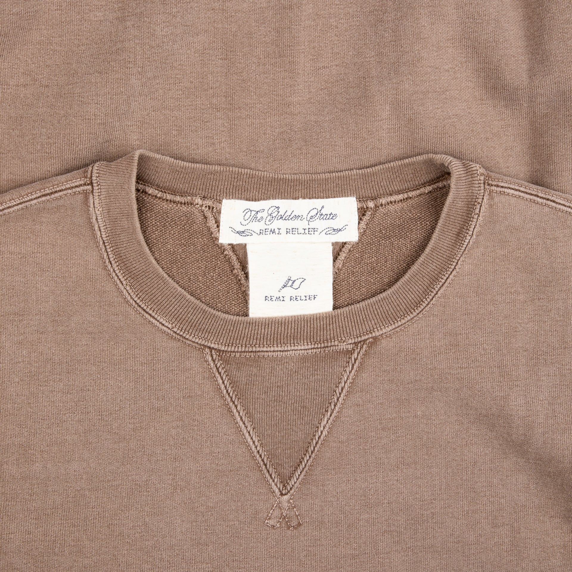 Remi Relief Special Finish Fleece Crewneck Brown