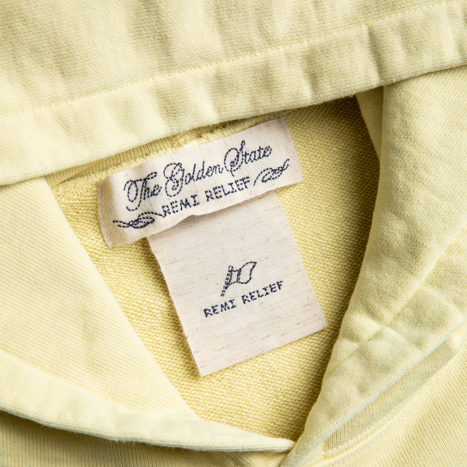 Remi Relief Special Finish Fleece Hoodie Yellow Exclusive