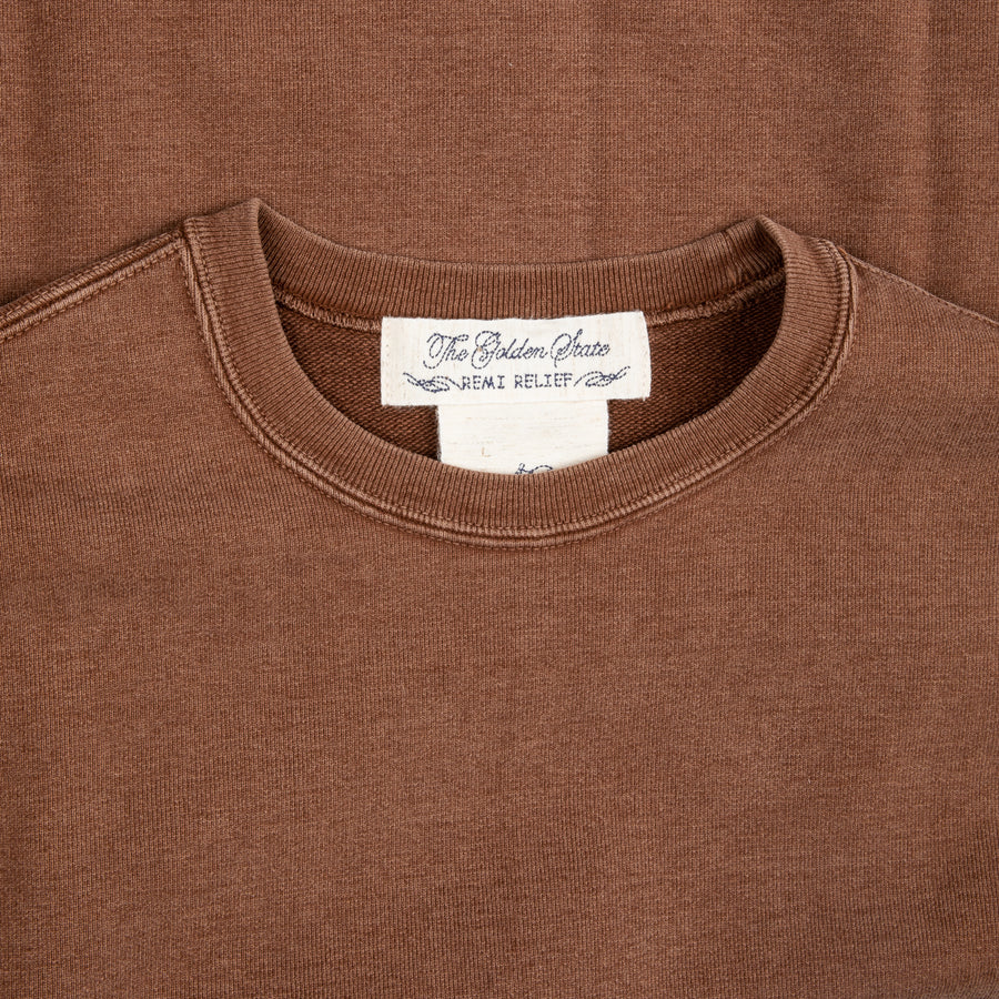 Remi Relief Outdoor Special Finish Fleece Crewneck Mocha Brown