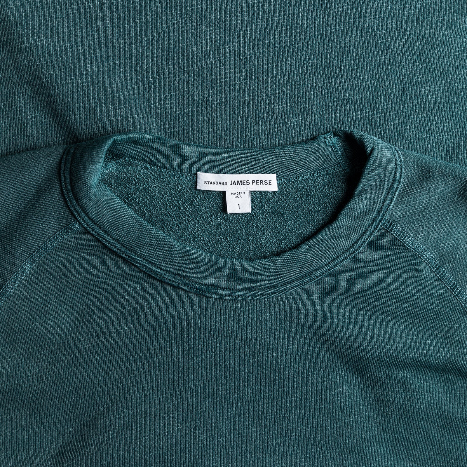 James Perse Vintage Fleece Raglan Sweat Laurel