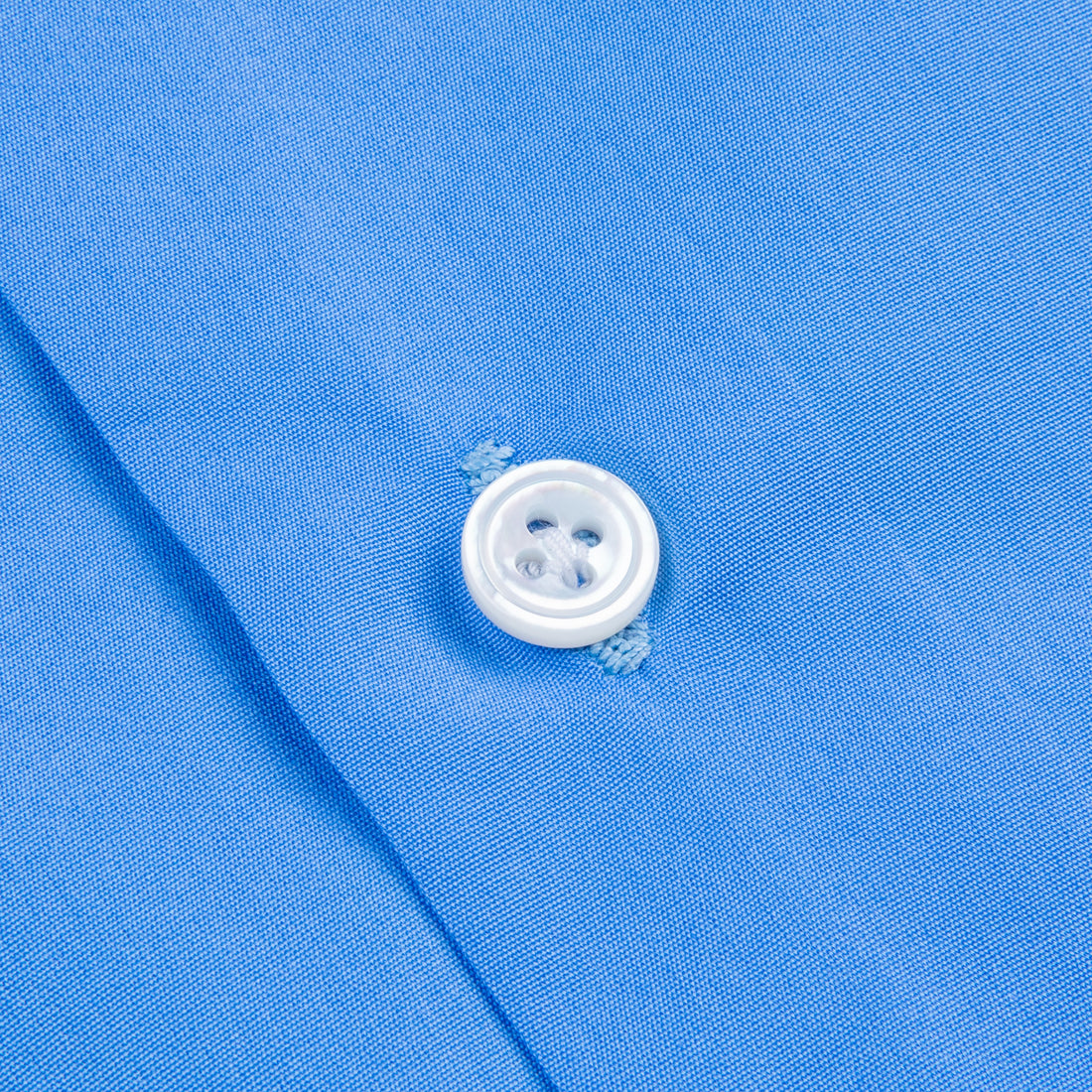 Finamore Milano Shirt Collo Sergio Blu Avio