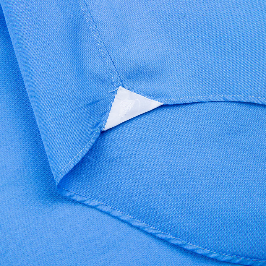 Finamore Milano Shirt Collo Sergio Blu Avio