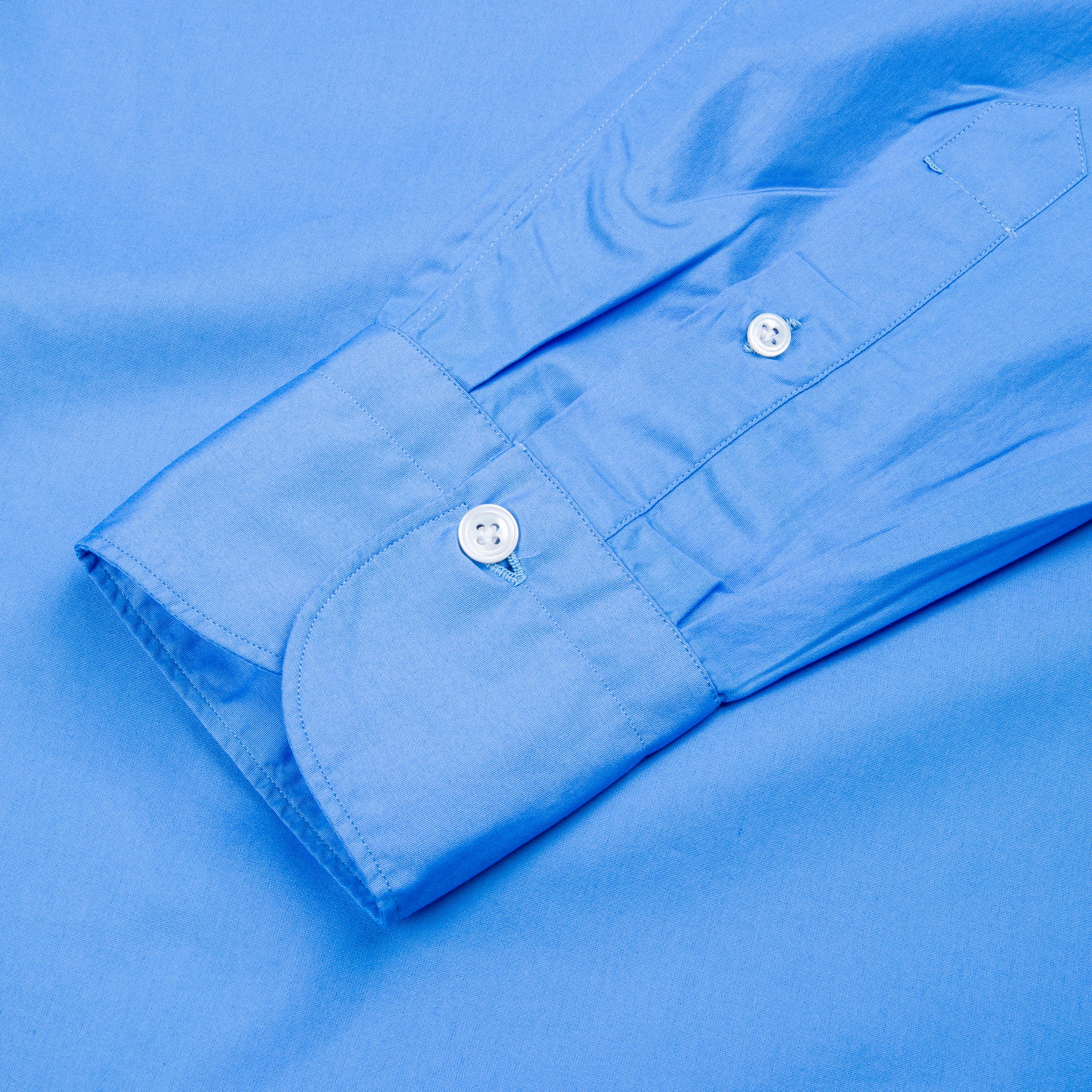 Finamore Milano Shirt Collo Sergio Blu Avio