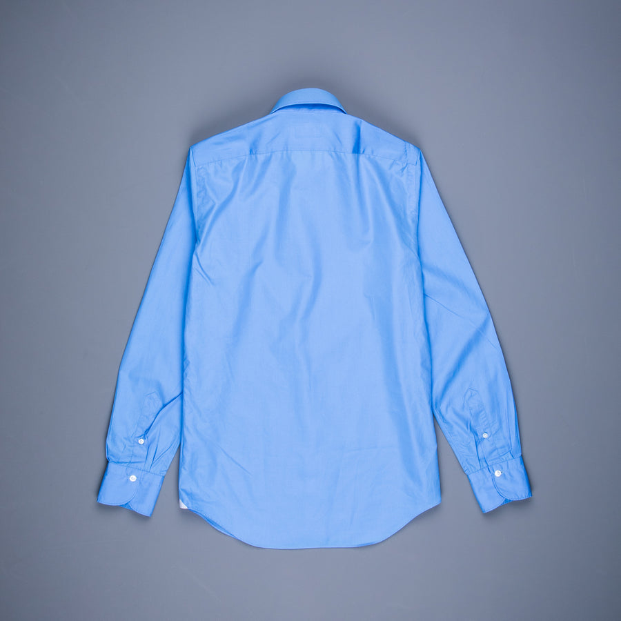 Finamore Milano Shirt Collo Sergio Blu Avio