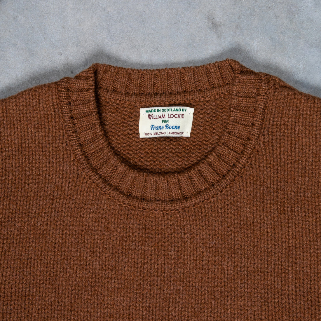 William Lockie x Frans Boone Alain Lambswool Crew Neck Spaniel