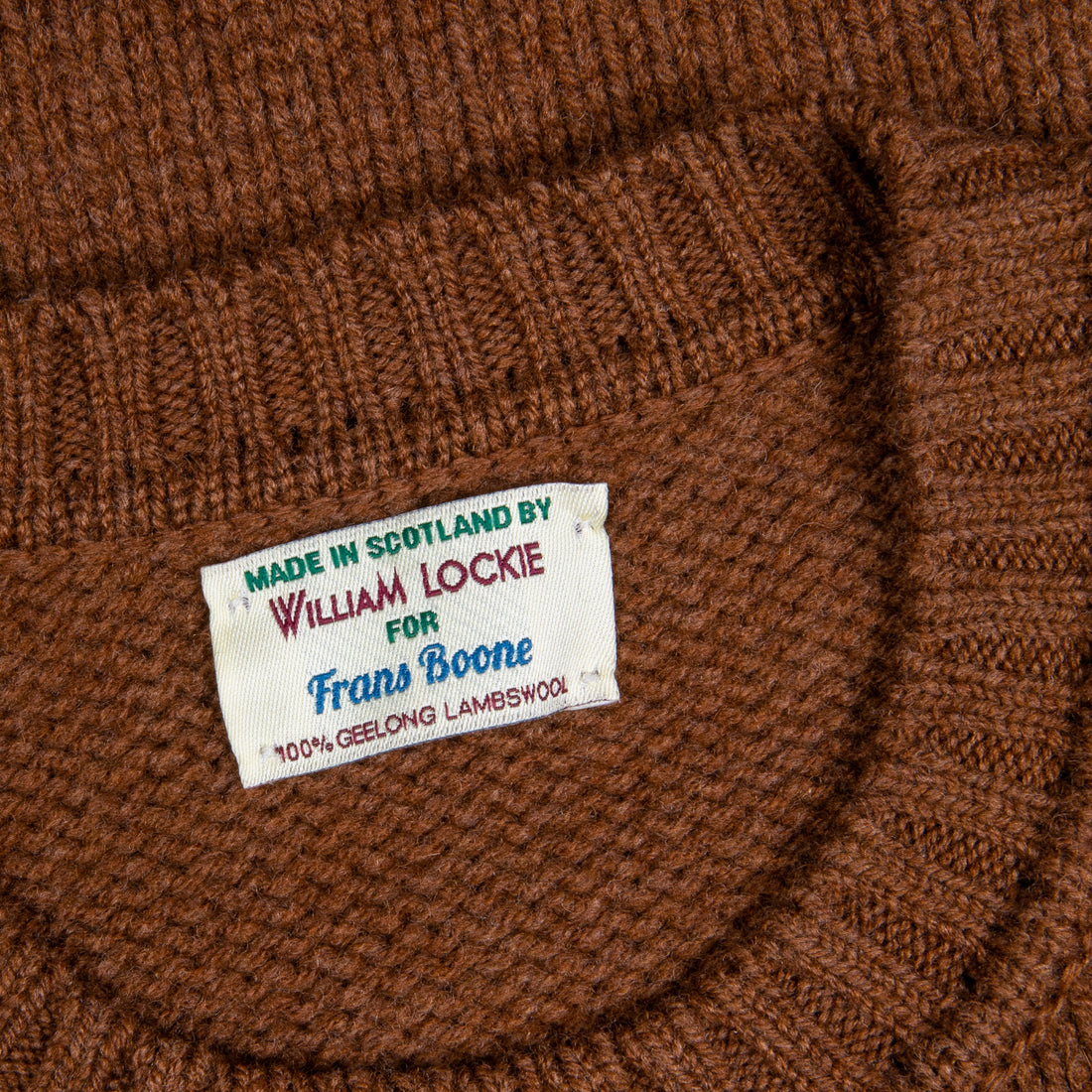 William Lockie x Frans Boone Alain Lambswool Crew Neck Spaniel