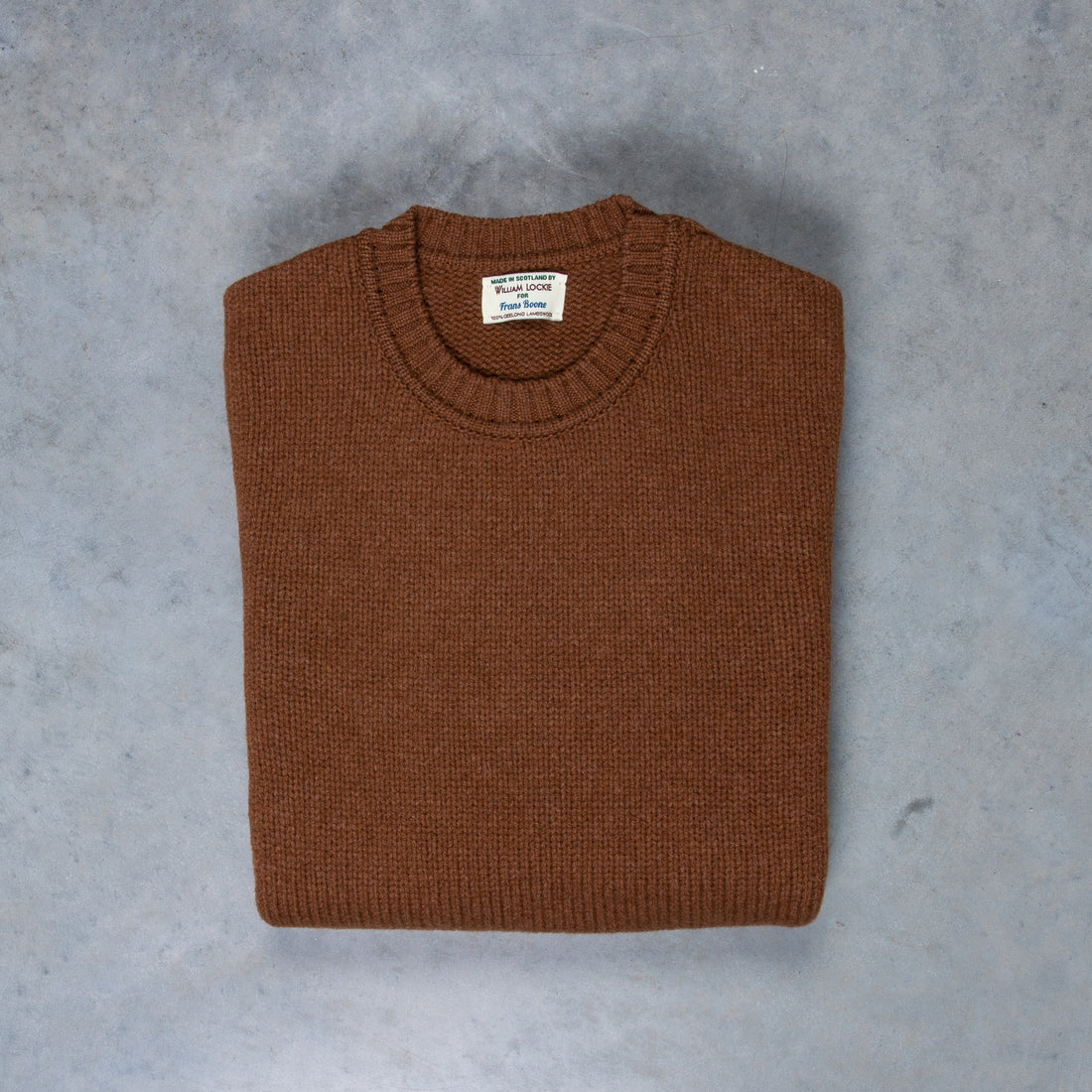 William Lockie x Frans Boone Alain Lambswool Crew Neck Spaniel