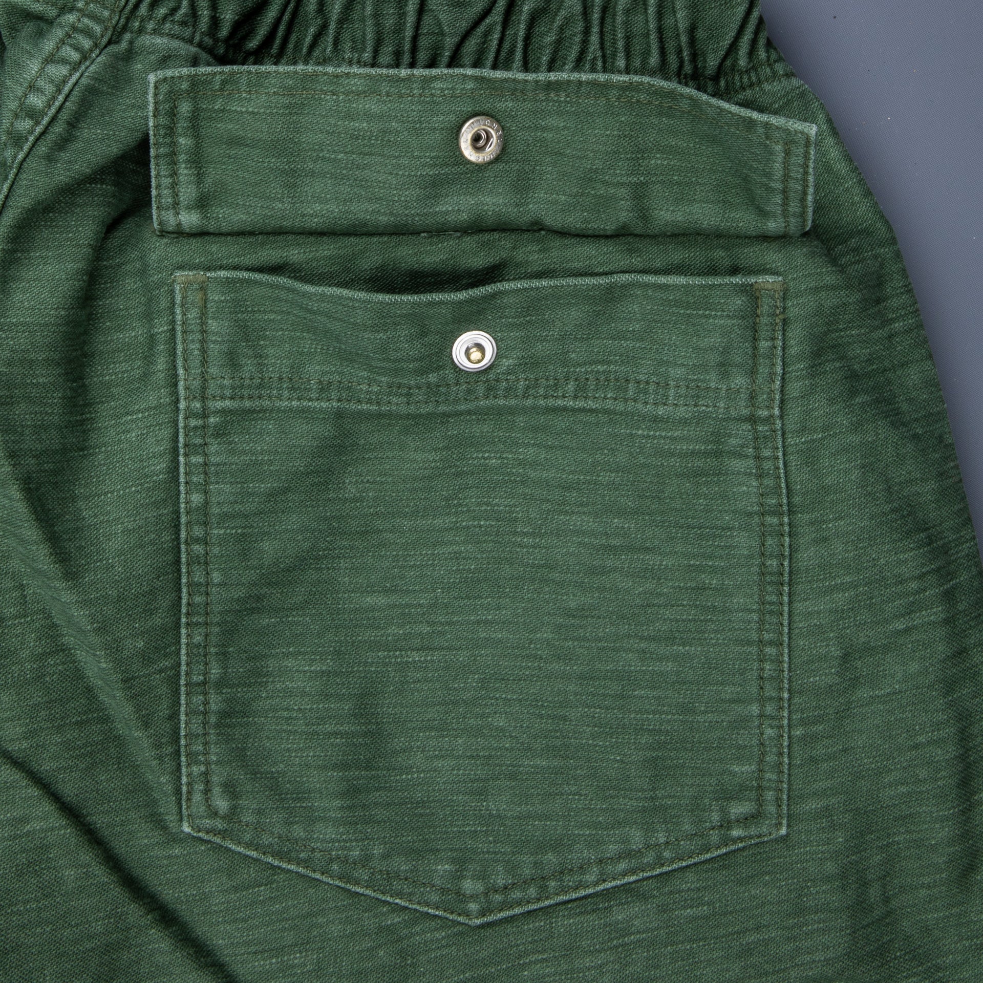 Orslow Easy Pants Reverse Sateen Used Green