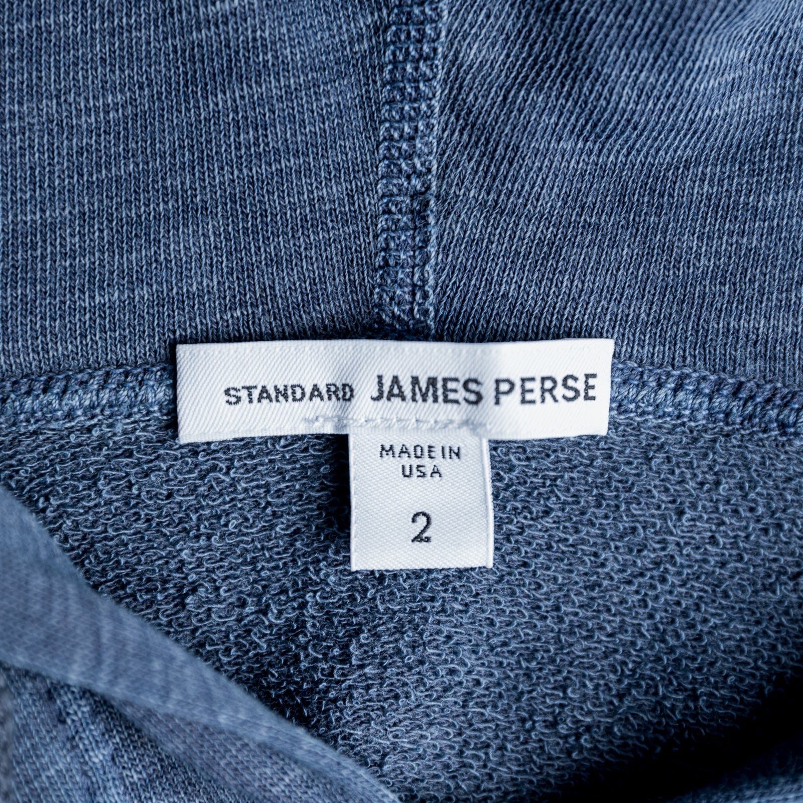 James Perse  Vintage Heathered cotton hoodie deep