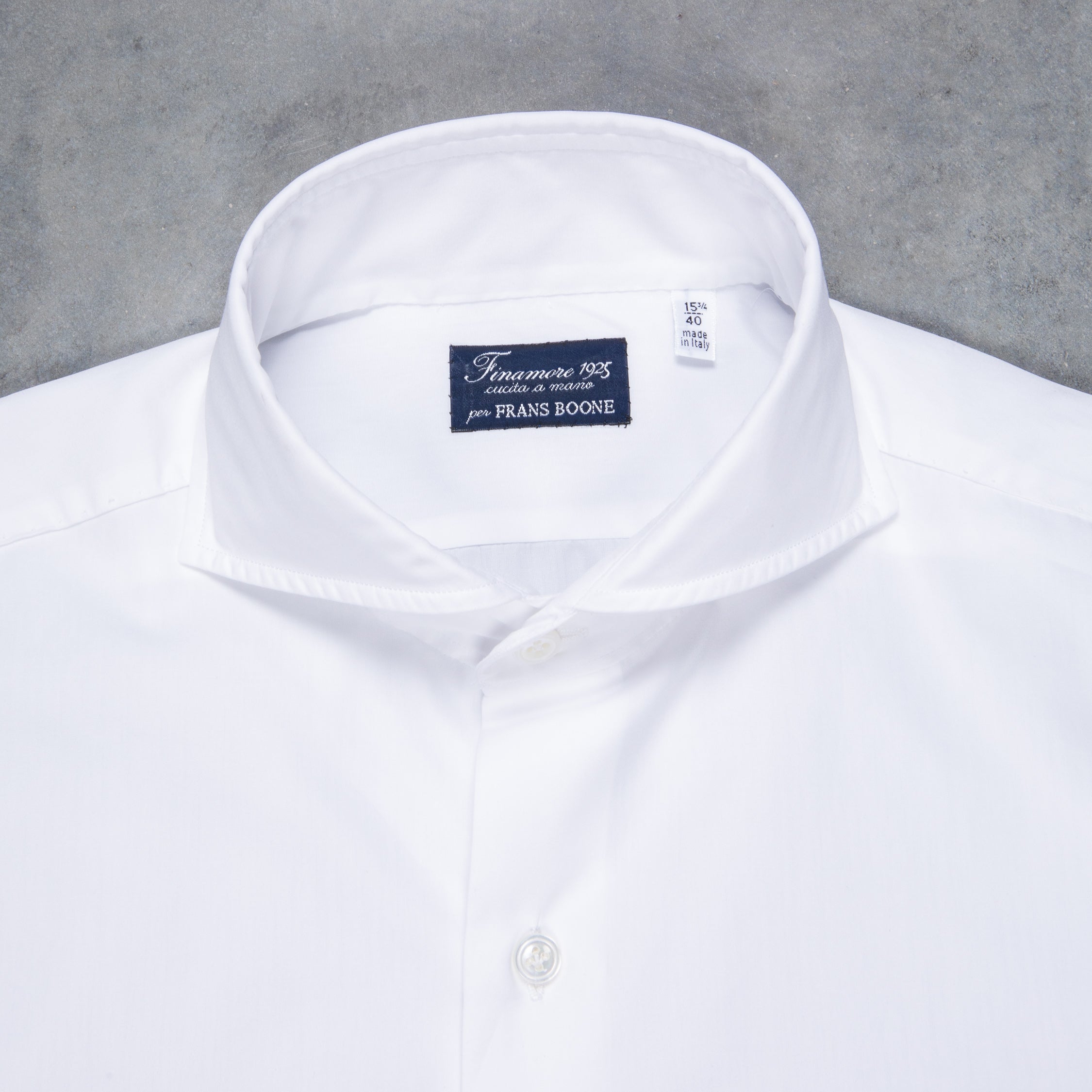Finamore Napoli shirt collo Sergio White – Frans Boone Store