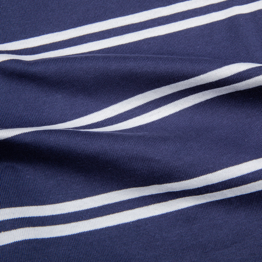The Real McCoy´s Double Stripe Tee MQ Navy