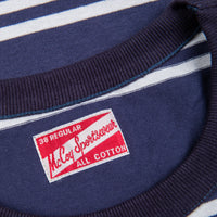 The Real McCoy´s Double Stripe Tee MQ Navy
