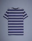 The Real McCoy's Double Stripe Tee MQ Navy