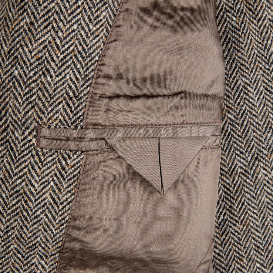 RRL Mawes sportcoat herringbone black and tan