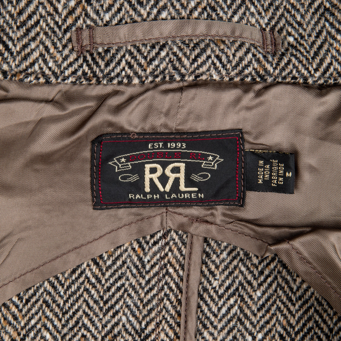 RRL Mawes sportcoat herringbone black and tan