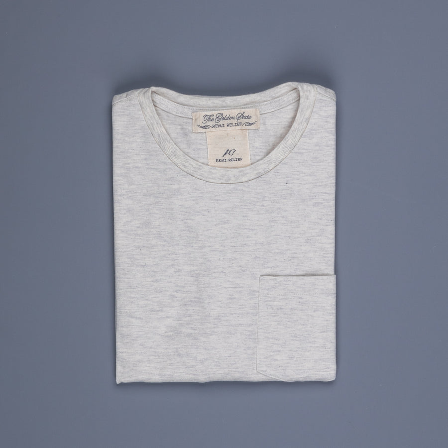 Remi Relief Heavy Cotton pocket tee Oatmeal