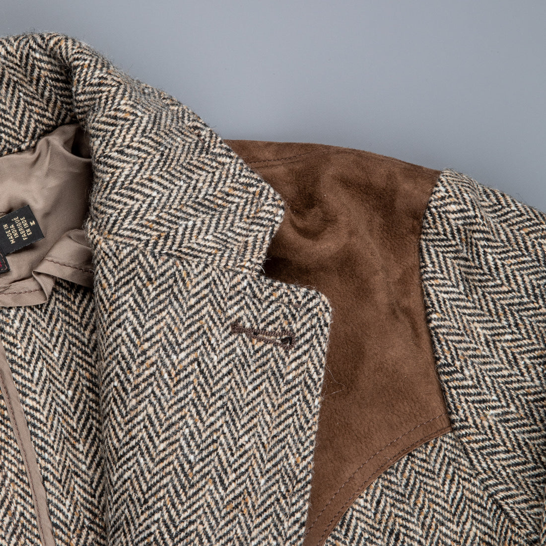 RRL Mawes sportcoat herringbone black and tan