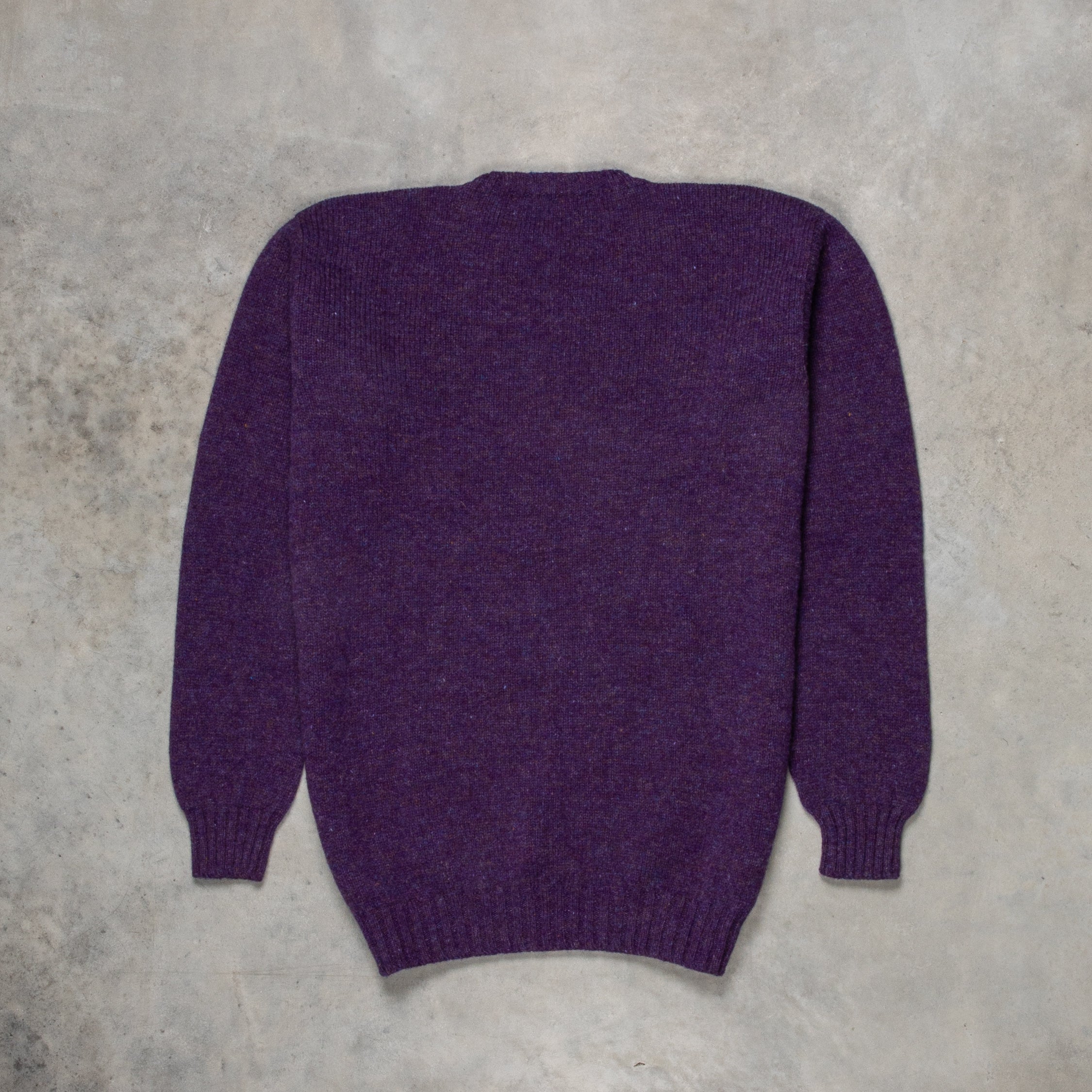 Laurence J. Smith Super Soft Seamless Crew Neck Pullover Royal Violet