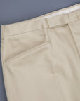 The Real McCoy's Belted Waistband Plain Stitch Pique Pants Ivory