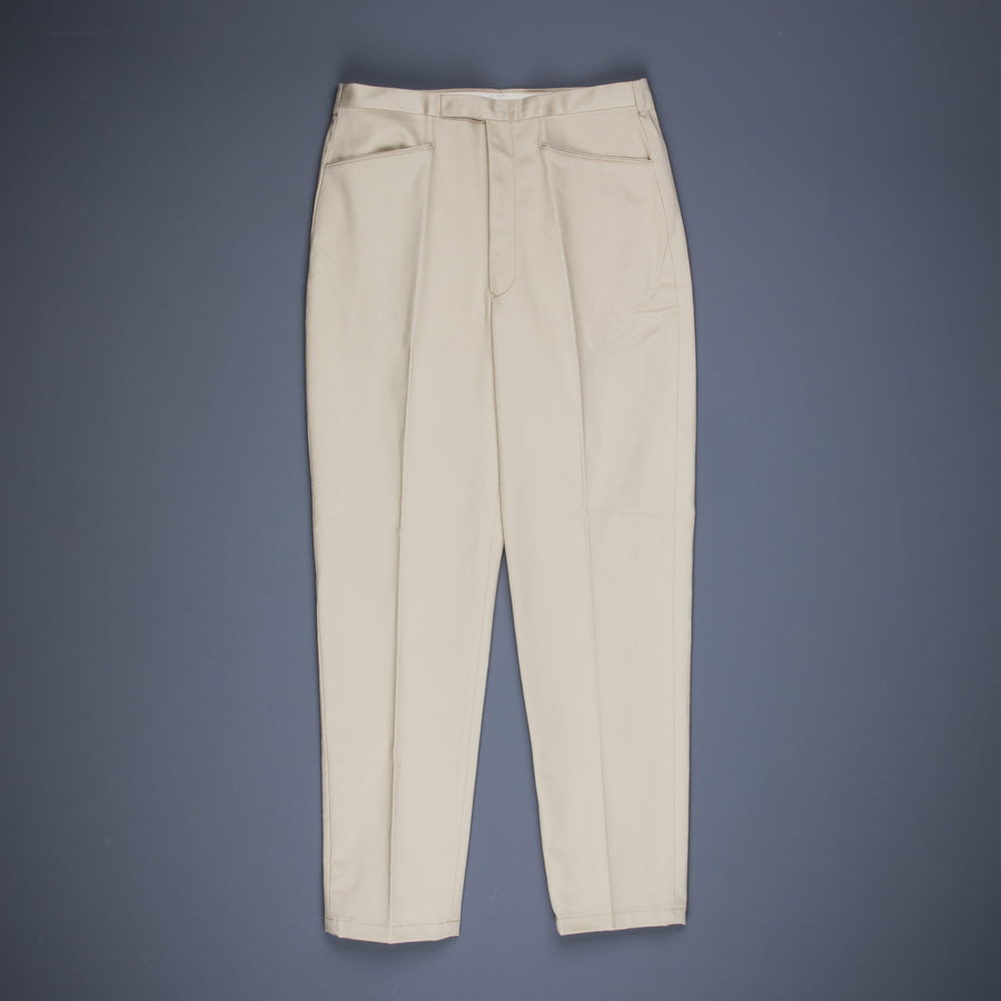 The Real McCoy´s Belted Waistband Plain Stitch Pique Pants Ivory