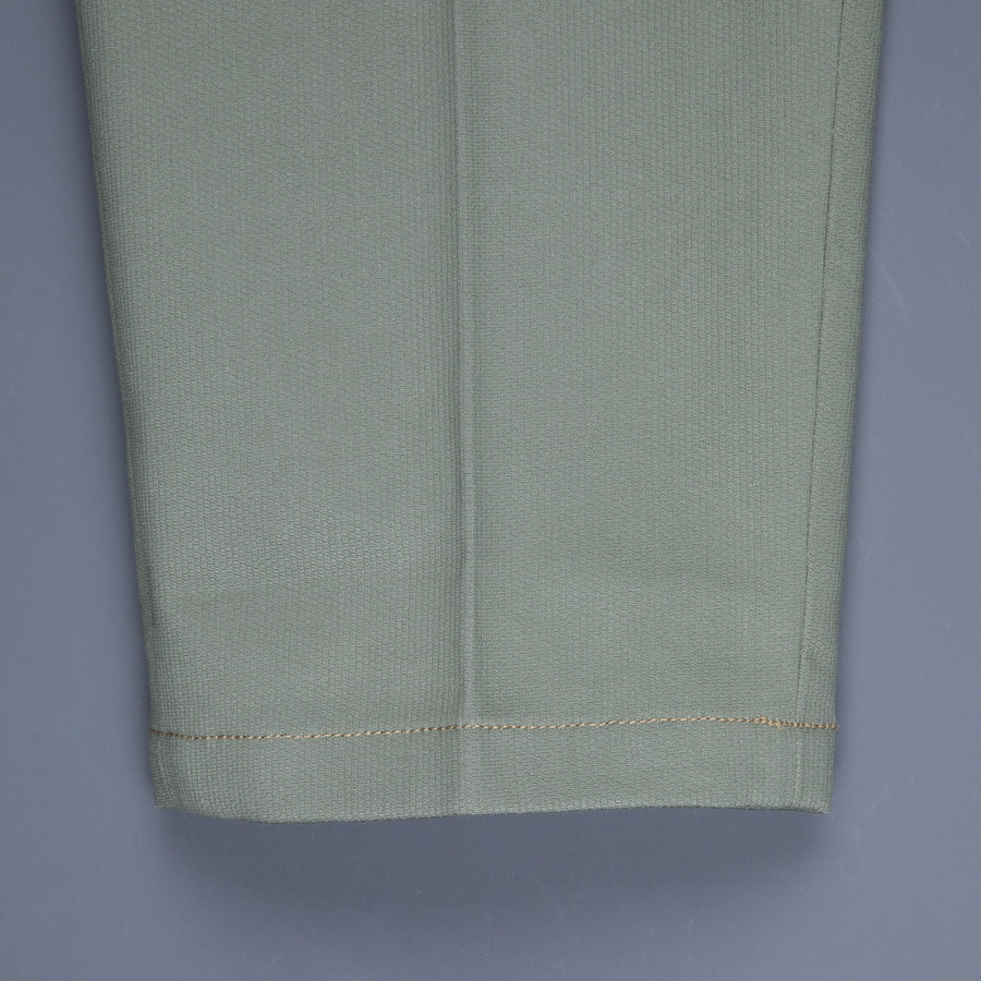 The Real McCoy´s Belted Waistband Plain Stitch Pique Pants Sage