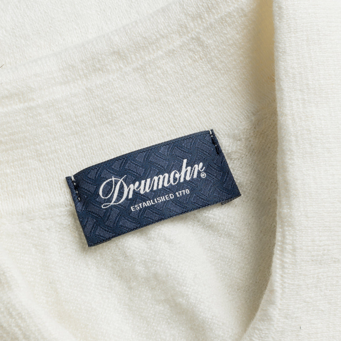 Drumohr Linen Polo White