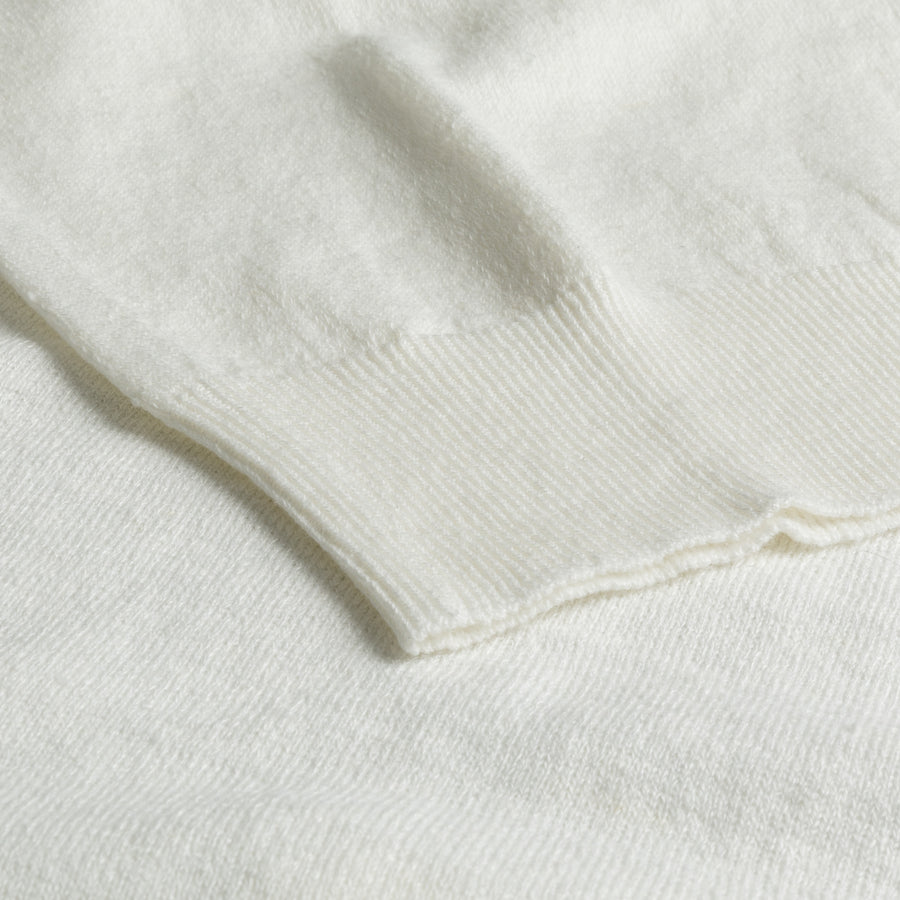 Drumohr Linen Polo White