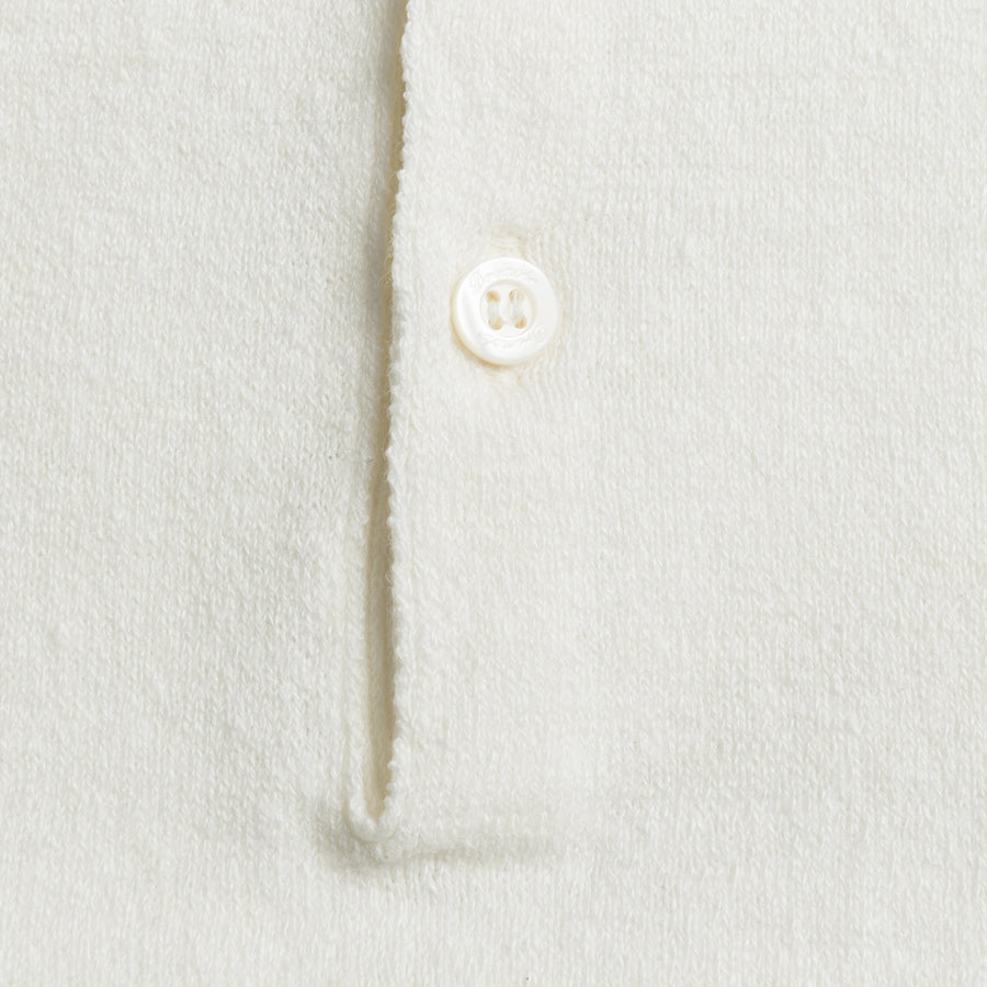 Drumohr Linen Polo White