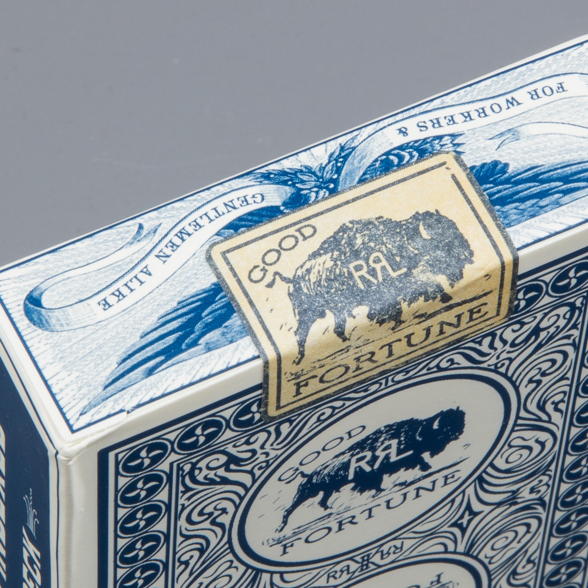 RRL Playing Cards Navy Cream