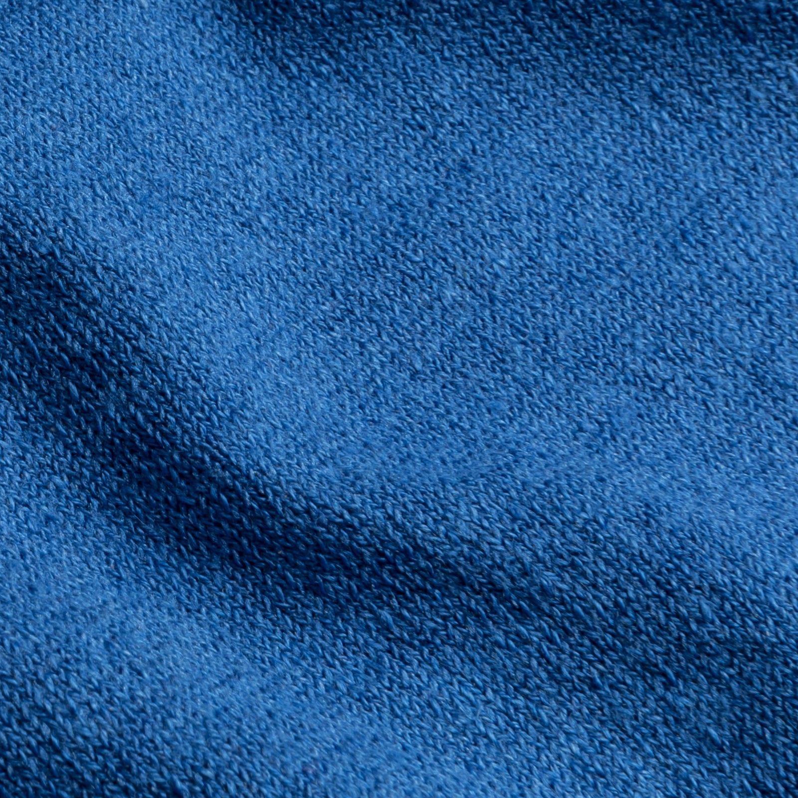 Drumohr Linen Polo Denim Blu