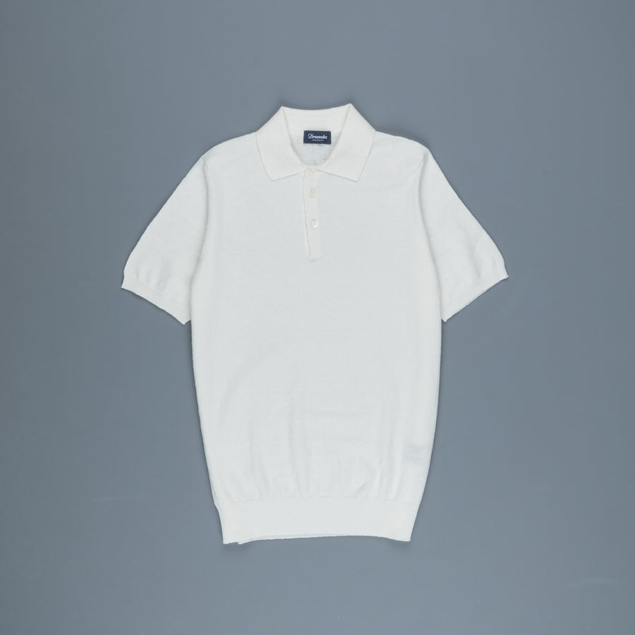 Drumohr Linen Polo White