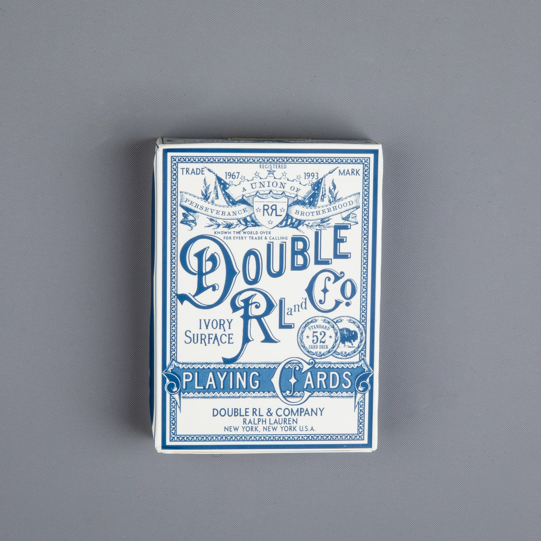 RRL Playing Cards Navy Cream