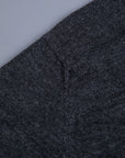 William Lockie x Frans Boone 30 gauge Loro Piana Merino's Crew Neck Charcoal