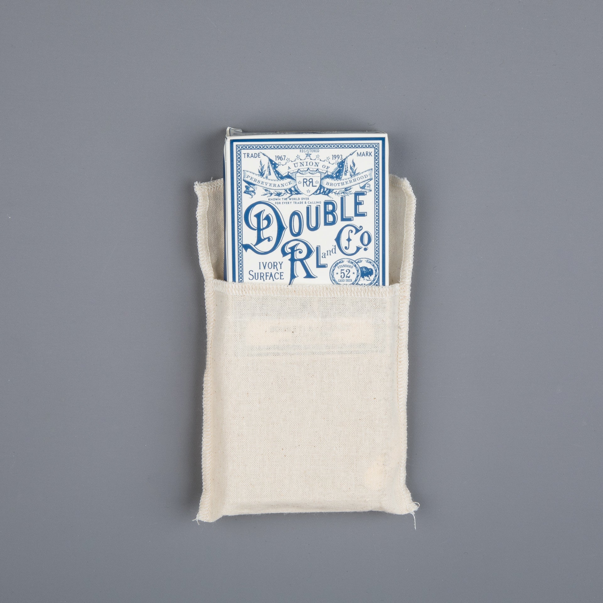 RRL Playing Cards Navy Cream