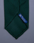 Finamore Cravatta "Sette Pieghe" Grenadine Setta Verde Inglese