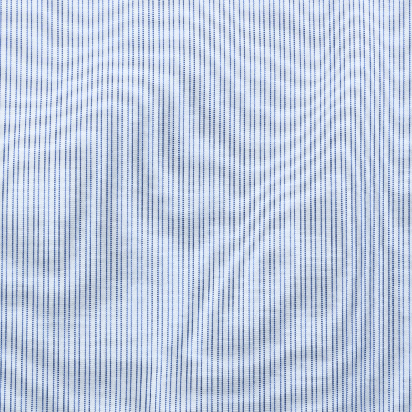 Finamore Napoli Shirt Simone Collar Sea Island Two Tone Navy Blue Stripe