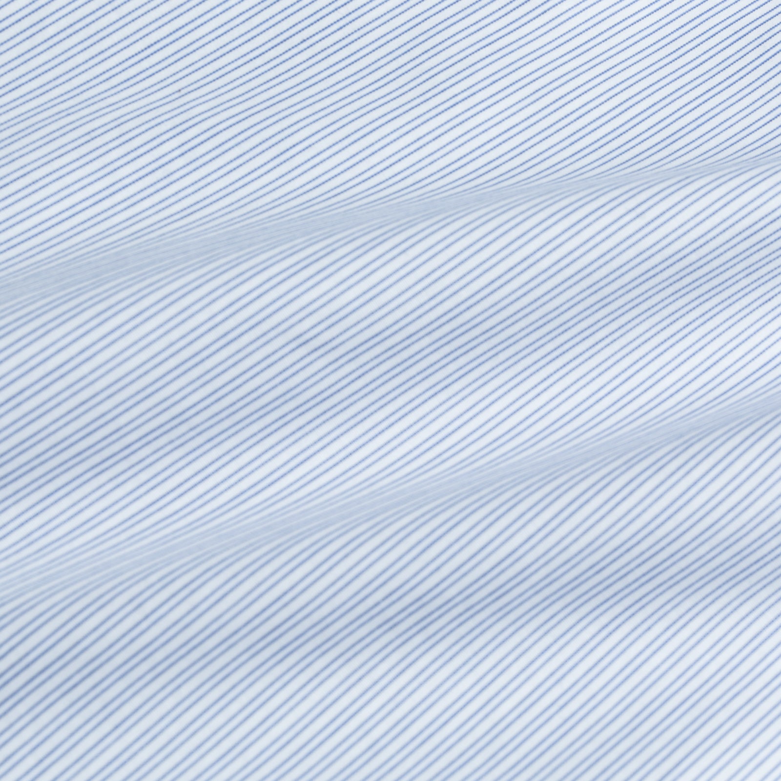 Finamore Napoli Shirt Simone Collar Sea Island Two Tone Navy Blue Stripe