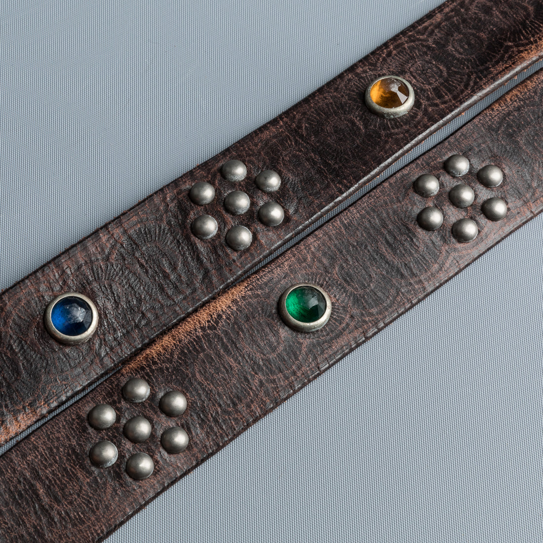 RRL Rasco Tumbled Leather Belt Vintage Black