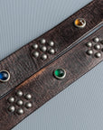 RRL Rasco Tumbled Leather Belt Vintage Black