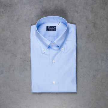 Finamore Milano shirt Collar Lucio Royal Oxford Light Blue