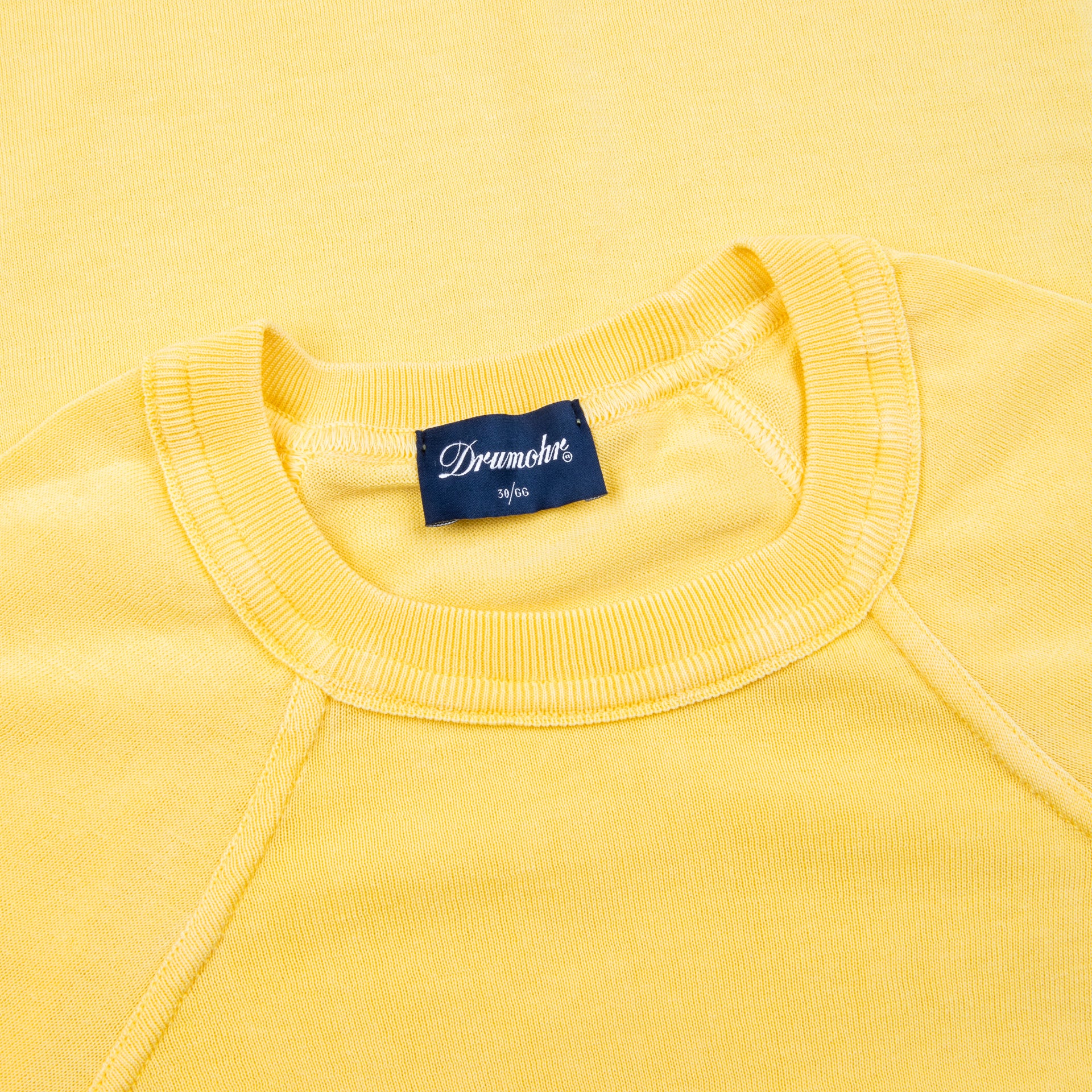 Drumohr Superlight Frost Cotton Sweater Giallo